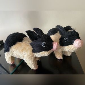 Pier one imports natural bristle straw piglets!